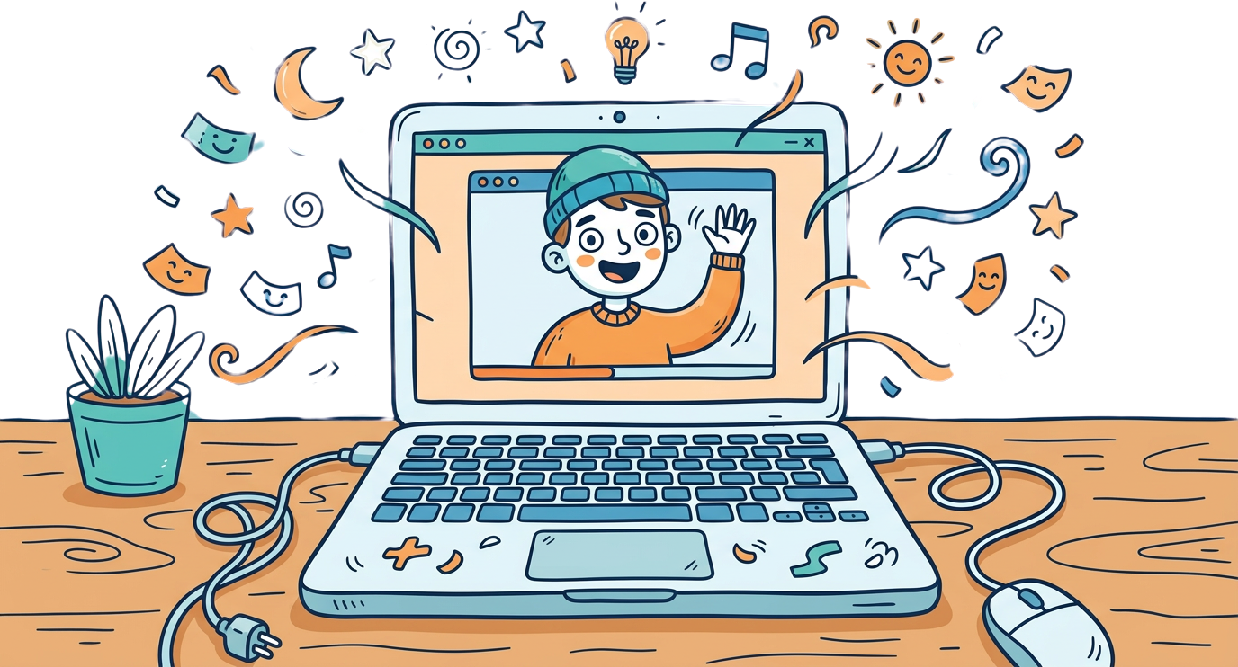 Illustrazione di ripetizioni online